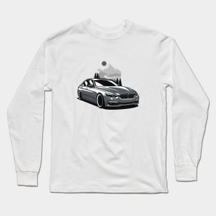 Dark Gray F30 Saloon Mountains Long Sleeve T-Shirt